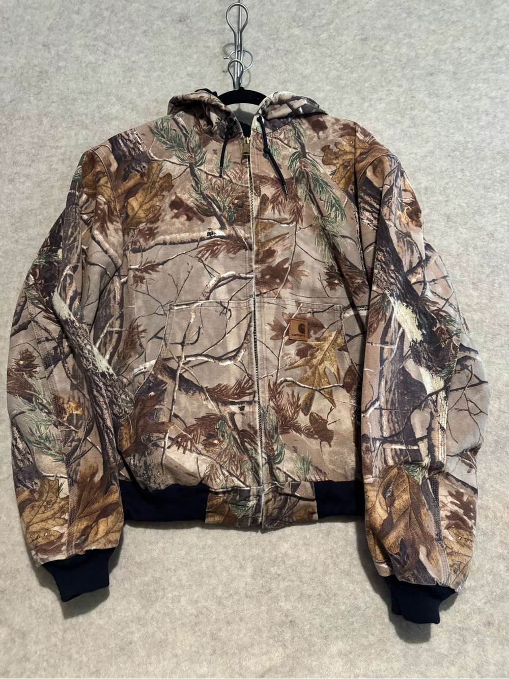 Carhartt Realtree Camo Hooded Work Jacket - Brown/Tan/Green